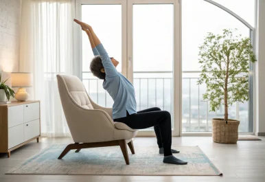 Чейр-йога 2026: 5 упражнений для гибкости и здоровья спины Чейр-йога 2026: 5 упражнений для гибкости и здоровья спины