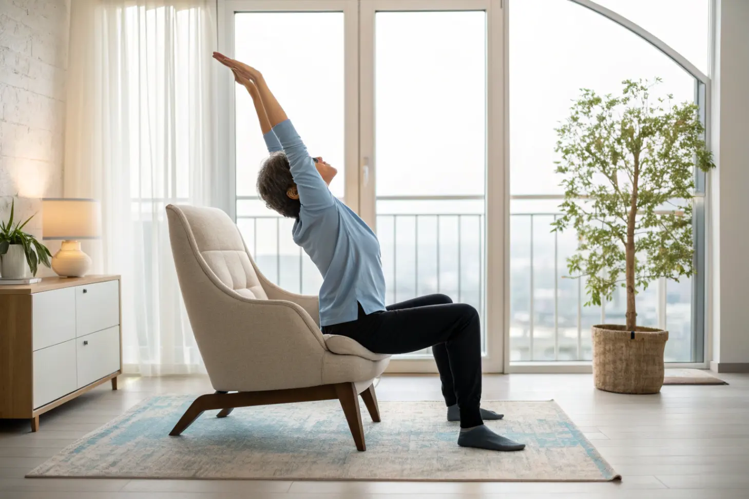 Чейр-йога 2026: 5 упражнений для гибкости и здоровья спины Чейр-йога 2026: 5 упражнений для гибкости и здоровья спины